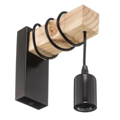 Wandlamp Townshend met houten element