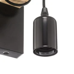 Wandlamp Townshend met houten element