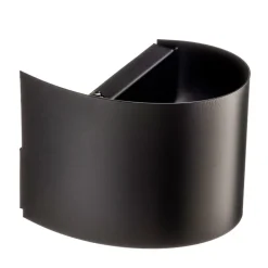 Wandlamp Vero van gelakt staal, zwart