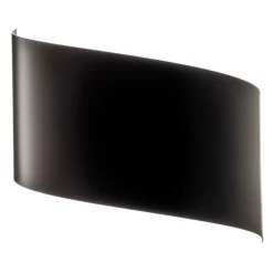 Wandlamp Vero van gelakt staal, zwart