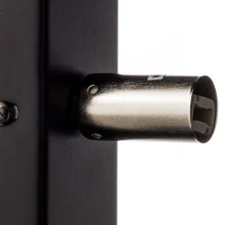 Wandlamp Vero van gelakt staal, zwart