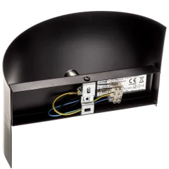 Wandlamp Vero van gelakt staal, zwart