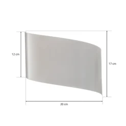 Wandlamp Vero van wit gelakt staal