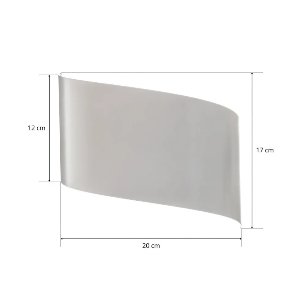 Wandlamp Vero van wit gelakt staal