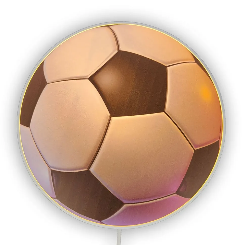 Wandlamp Voetbal met schakelaar en stekker