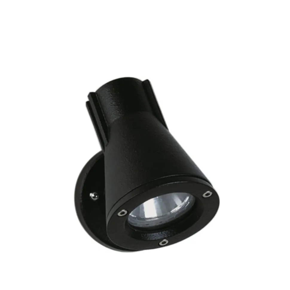 Wandspot 639, zwart, draaibaar en zwenkbaar