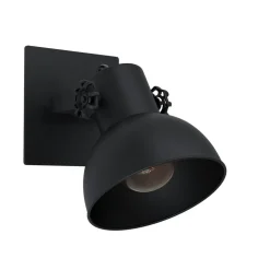 Wandspot Barnstaple, zwart, 1-lamp