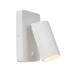 Wandspot Clubs, 1-lamp, wit