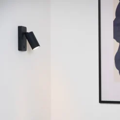 Wandspot Clubs, 1-lamp, zwart