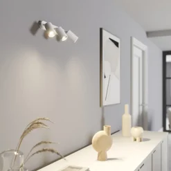 Wandspot Eye Spot 3-lamps, wit