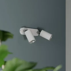 Wandspot Eye Spot 2-lamps, wit