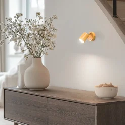 Wandspot Fun, geel, 14 cm hoog, verstelbaar, GU10