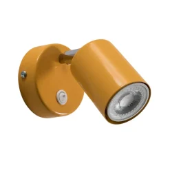 Wandspot Fun, geel, 14 cm hoog, verstelbaar, GU10