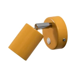 Wandspot Fun, geel, 14 cm hoog, verstelbaar, GU10