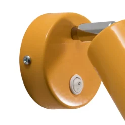 Wandspot Fun, geel, 14 cm hoog, verstelbaar, GU10