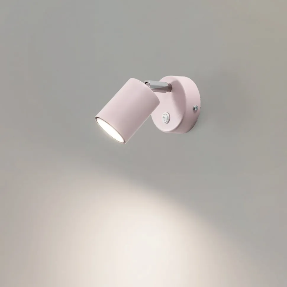 Wandspot Fun, grijs, 14 cm hoog, verstelbaar, GU10