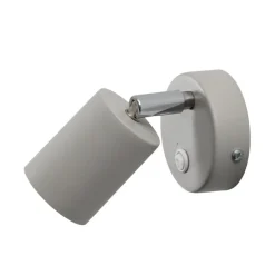 Wandspot Fun, grijs, 14 cm hoog, verstelbaar, GU10