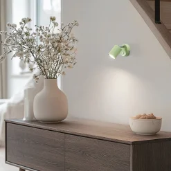 Wandspot Fun, lichtgroen, 14 cm hoog, verstelbaar, GU10