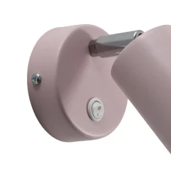 Wandspot Fun, roze, 14 cm hoog, verstelbaar, GU10