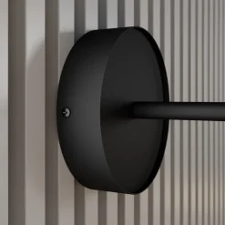 Wandspot Leda 1, 1-lamp, zwart