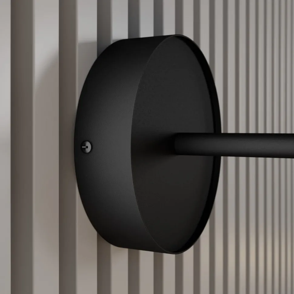 Wandspot Leda 1, 1-lamp, zwart