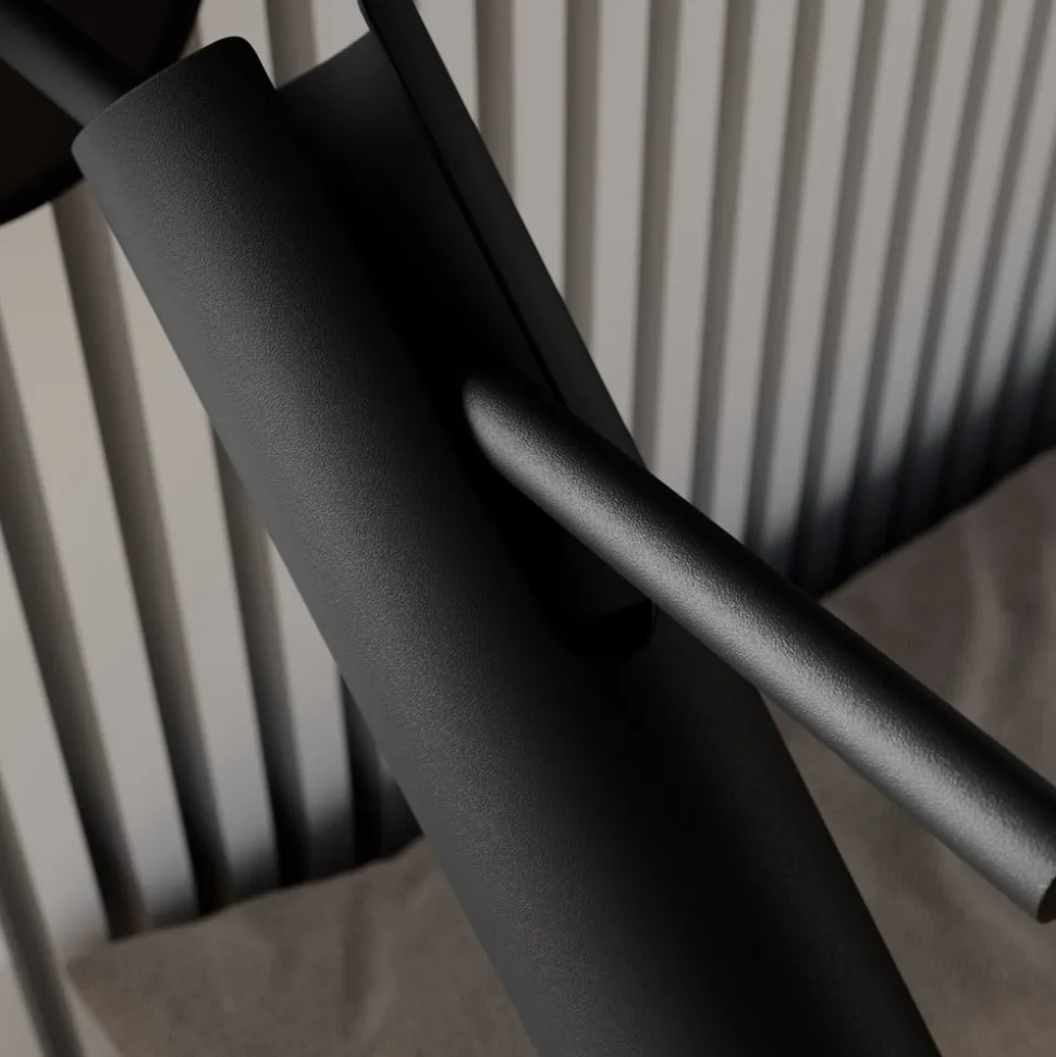 Wandspot Leda 1, 1-lamp, zwart