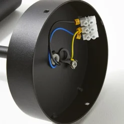 Wandspot Leda 1, 1-lamp, zwart