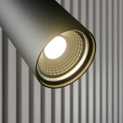 Wandspot Leda 1, 1-lamp, zwart