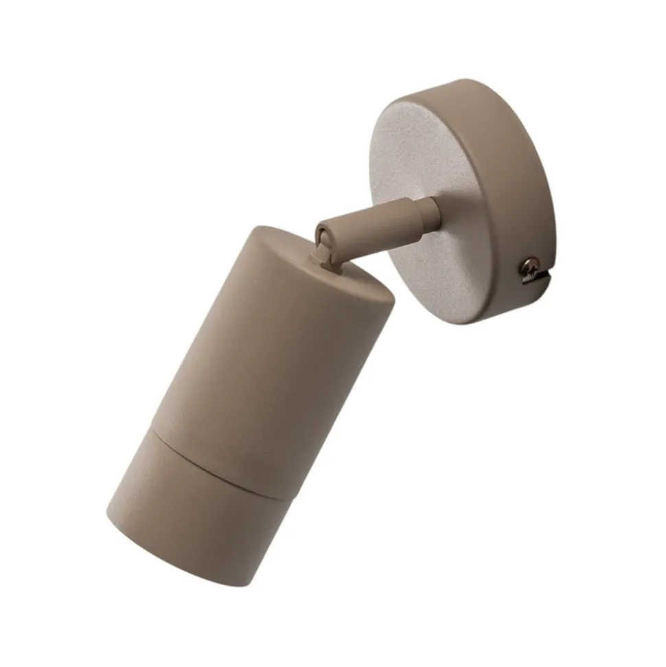 Wandspot Link, beige, breedte 8 cm, staal