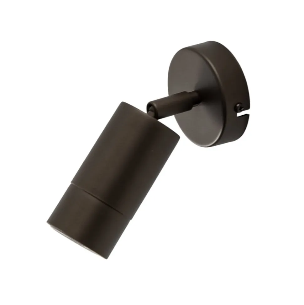 Wandspot Link, titanium-goudkleurig, breedte 8 cm, staal