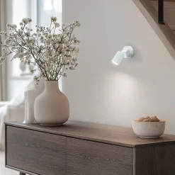 Wandspot Livia, groen, 13 cm, metaal, verstelbaar, GU10