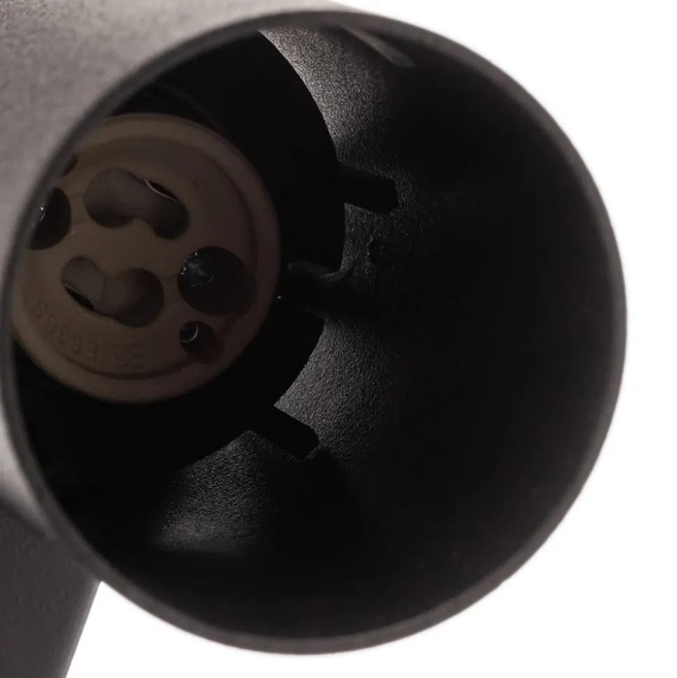 Wandspot Mono I met stekker zwart