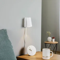 Wandspot Mono I met stekker wit