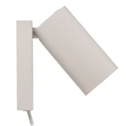 Wandspot Mono I met stekker wit