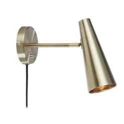 Wandspot Peak, 1-lamp, messing antiek