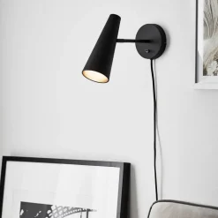 Wandspot Peak, 1-lamp, zwart
