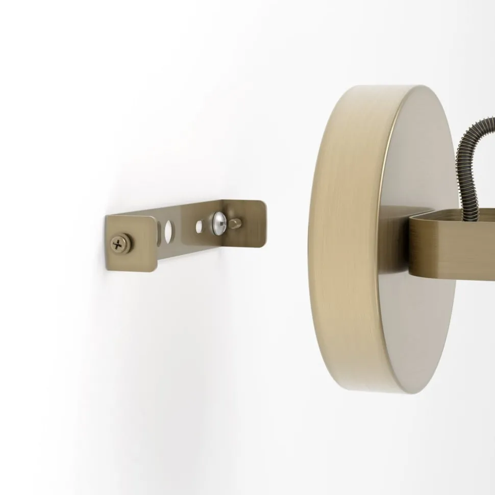 Wandspot Southery, 1-lamp, crème-goud geborsteld