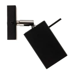 Wandspot Square, zwart, 1-lamp