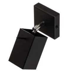 Wandspot Square, zwart, 1-lamp