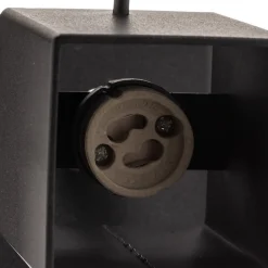 Wandspot Square, zwart, 1-lamp