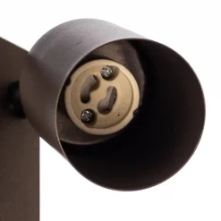 Wandspot Top, verstelbaar, schakelaar, bruin, 1-lamp