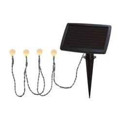 Warmwitte LED-lichtketting op zonne-energie Balls