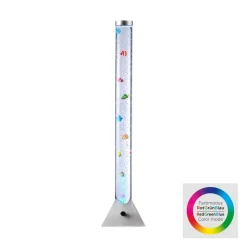 Waterzuil Ava met LEDs en vissen, hoogte 120 cm