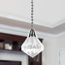 Westinghouse acryl diamanttrekketting in chroom