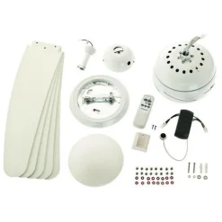 Westinghouse Bendan - Ventilator vijfvleugelig wit