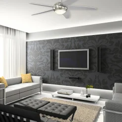 Westinghouse Bendan LED-ventilator vleugels zilver