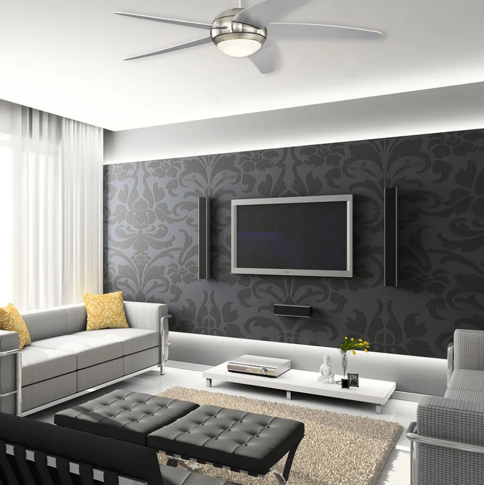 Westinghouse Bendan LED-ventilator vleugels zilver