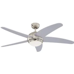 Westinghouse Bendan ventilator met licht, zilver