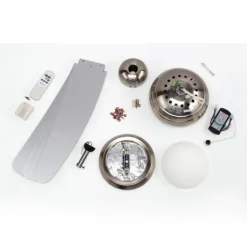 Westinghouse Bendan ventilator met licht, zilver