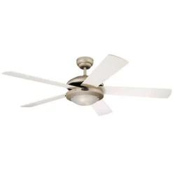 Westinghouse Comet-ventilator Titaan, wit u. Ahorn